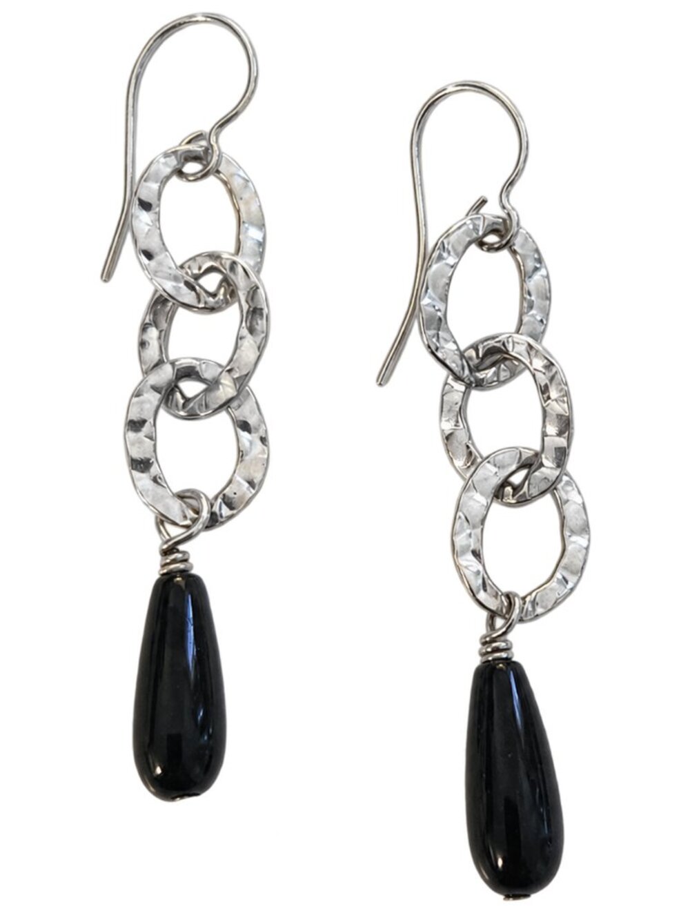 Silpada W1281 Sterling Silver Black Onyx Dangle Earrings Retired
